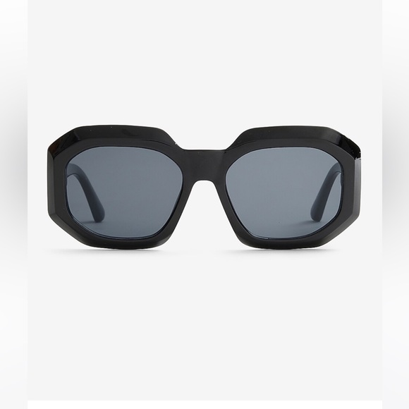 Express angular square frame sunglasses - Picture 1 of 16
